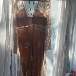 Nude lace dress